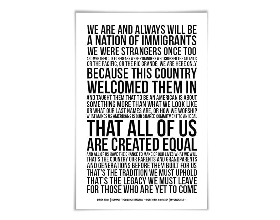 Nation of immigrants and a nation of laws