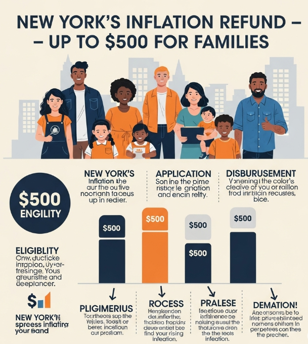 Round 2: Are You on the List for the Next $500 Stimulus Check? 3 New York’s Inflation Refund – Up to $500 for Families