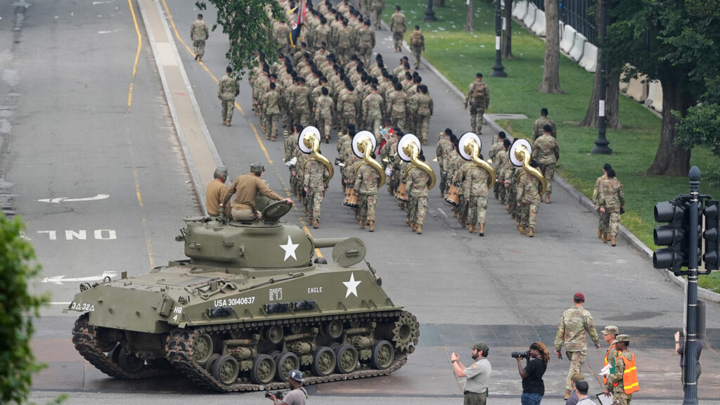 Donald Trump’s 79th Birthday Celebration: Tanks, Helicopters & Flaming Patriotic Parade 2 Trump military parade